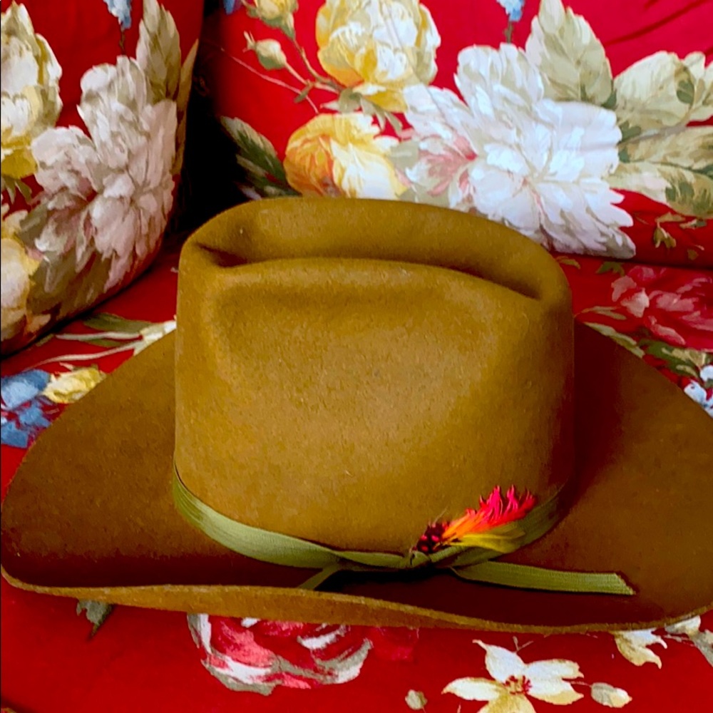 Vintage Trail Ridge Cowboy hat Browne -beige